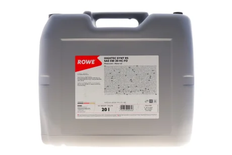 Олива 5W30 HIGHTEC SYNT RS HC-FO (20L) (WSS-M2C913-D/ILSAC GF-3/-4/RN 0700/18-1811 S1/STJLR.03.5003) ROWE 20146-0200-99