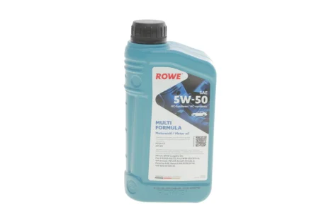 Олива 5W50 HIGHTEC MULTI FORMULA (1L) (VW 502 00/505 00/505 01/MB 229.31/229.51/226.5) (ACEA C3) ROWE 20148-0010-99