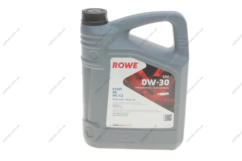 Олива 0W30 HIGHTEC SYNT RS HC-C2 (4L) (9.55535-DS1/GS1/IVECO 18-1811 SC1 LV/PSA B71 2312) (ACEA C2) ROWE 20247-0040-99 (фото 1)