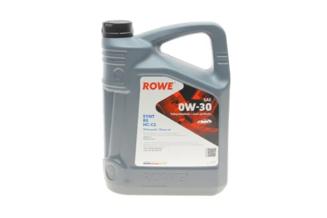 Олива 0W30 HIGHTEC SYNT RS HC-C2 (5L) (9.55535-DS1/GS1/IVECO 18-1811 SC1 LV/PSA B71 2312) (ACEA C2) ROWE 20247-0050-99