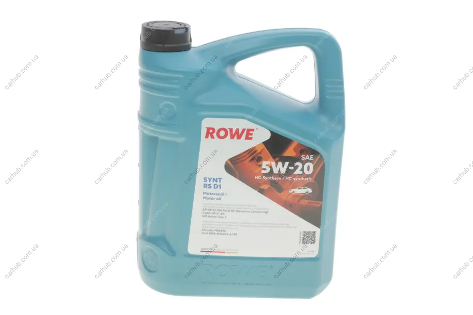 Олива 5W20 HIGHTEC SYNT RS D1 (5L)(WSS-M2C945-A/-B1/960-A1/MS6395/dexos1 Gen 2)(API SP RC/SN PLUS RC ROWE 20342-0050-99 (фото 1)