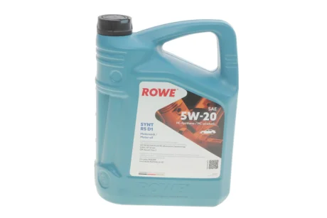 Олива 5W20 HIGHTEC SYNT RS D1 (5L)(WSS-M2C945-A/-B1/960-A1/MS6395/dexos1 Gen 2)(API SP RC/SN PLUS RC ROWE 20342-0050-99