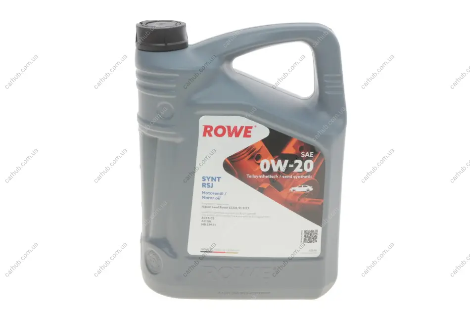 Олива 0W20 HIGHTEC SYNT RSJ (5L) (Jaguar/Land Rover-STJLR.51.5122/MB 229.71) (ACEA C5) (API SN) ROWE 20348-0050-99 (фото 1)