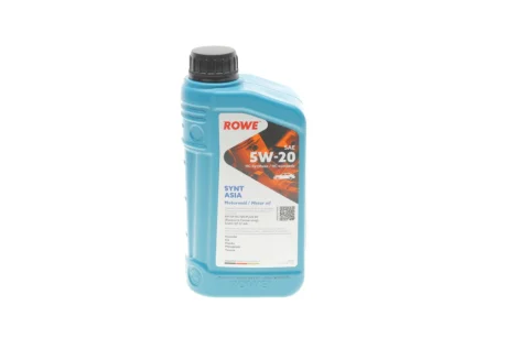 Олива 5W20 HIGHTEC SYNT ASIA (1L) (Hyundai/Kia/Mazda/Toyota) (API SP RC/SN PLUS RC) (ILSAC GF-5/-6A) ROWE 20359-0010-99