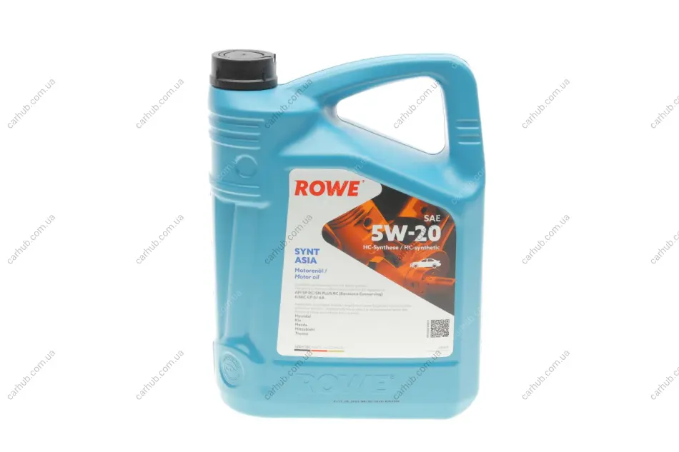 Олива 5W20 HIGHTEC SYNT ASIA (5L) (Hyundai/Kia/Mazda/Toyota) (API SP RC/SN PLUS RC) (ILSAC GF-5/-6A) ROWE 20359-0050-99 (фото 1)