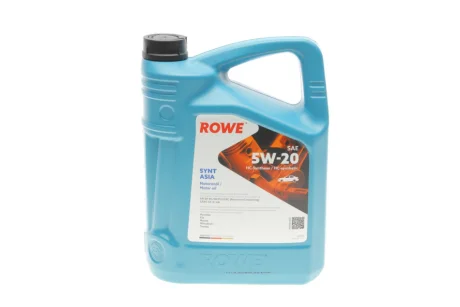 Олива 5W20 HIGHTEC SYNT ASIA (5L) (Hyundai/Kia/Mazda/Toyota) (API SP RC/SN PLUS RC) (ILSAC GF-5/-6A) ROWE 20359-0050-99