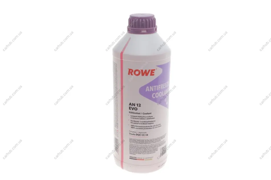 Антифриз (фіолетовий) G12 EVO (1.5L) HIGHTEC ANTIFREEZE COOLANT AN 12 EVO (1:1=-37°C) (концентрат) ROWE 21080-0015-99 (фото 1)