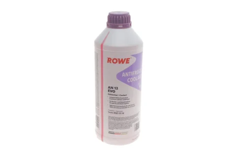 Антифриз (фіолетовий) G12 EVO (1.5L) HIGHTEC ANTIFREEZE COOLANT AN 12 EVO (1:1=-37°C) (концентрат) ROWE 21080-0015-99