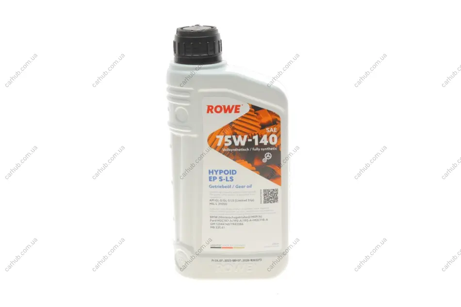Олива 75W140 HIGHTEC HYPOID EP S-LS (1L) (BMW MSP/A/Ford M2C187-A/192-A/192-A)MB235.61) (коричневый) ROWE 25029-0010-99 (фото 1)