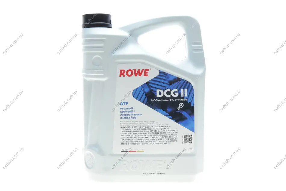 Олива HIGHTEC ATF DCG II (5L) (VW G 052 182/G 052 512/BMW DCTF-1/MB236.21) (коричн) ROWE 25067-0050-99 (фото 1)