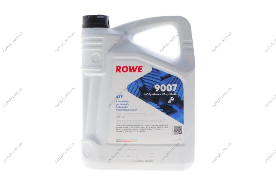 Олива HIGHTEC ATF 9007 (5L) (MB 236.16/236.17/VW G 055 162/G 052 540/JASO 1A-LV) (світло коричневий) ROWE 25098-0050-99 (фото 1)