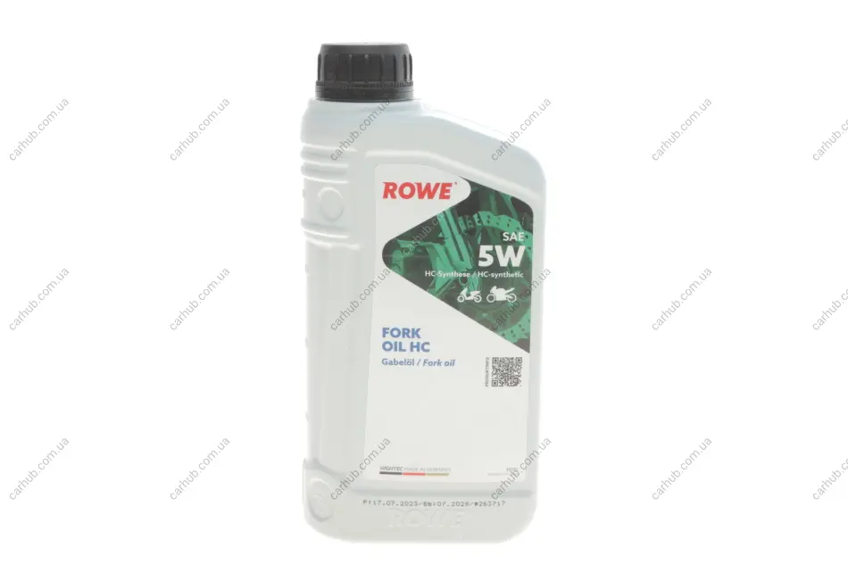 Олива 5W для мотовилок HIGHTEC FORK OIL HC (1L) ROWE 30551-0010-99 (фото 1)