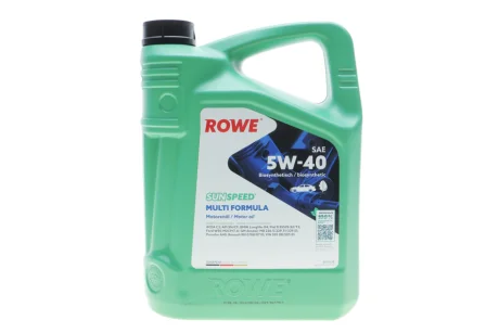 Олива 5W40 SUNSPEED MULTI FORMULA (5L) (MB 229.51/VW 505 00/505 01/BMW LL-04/RN0710/0700) ROWE 4920138-0050-99