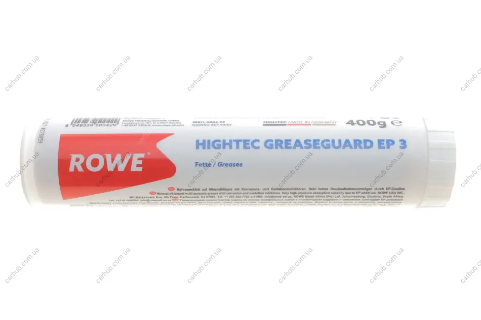 Змазка для підшипників HIGHTEC GREASEGUARD EP 3 (400g) (KP 3 K -30) -30 °C до +130 °C. ROWE 50011-0004-99 (фото 1)