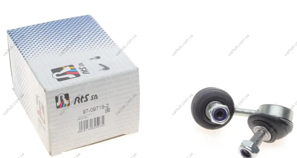 Тяга стабілізатора (переднього) (L) Hyundai Accent I/II 94-05/Matrix 01-10 (d=60mm) RTS 97-09719-2 (фото 1)