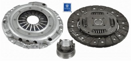 Комплект сцепления MB C-class (W202) 93-00/E-class (W210) 2.0-2.2D (OM604/OM601) (d=215mm)+выжимной SACHS 3000 704 003 (фото 1)