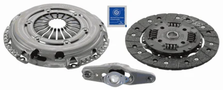 Комплект зчеплення з підшипником (220мм) SEAT ALTEA, ALTEA XL SKODA FABIA I, YETI VW BEETLE, CADDY ALLTRACK IV, CADDY III, CADDY IV, GOLF PLUS V, GOLF VI, JETTA IV, POLO IV 1.2-1.9D 09.02- SACHS 3000 950 067