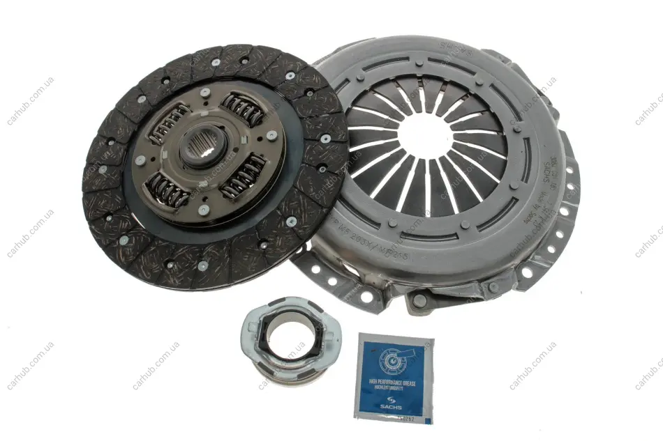 Комплект зчеплення з підшипником (215мм) HYUNDAI ACCENT III, ACCENT IV, ELANTRA IV, ELANTRA V, I20 I, I30, I40 I, IX20, VELOSTER KIA CARENS III, CEE\'D, CERATO I, CERATO II 1.4-1.7D 04.04- SACHS 3000 951 098 (фото 1)