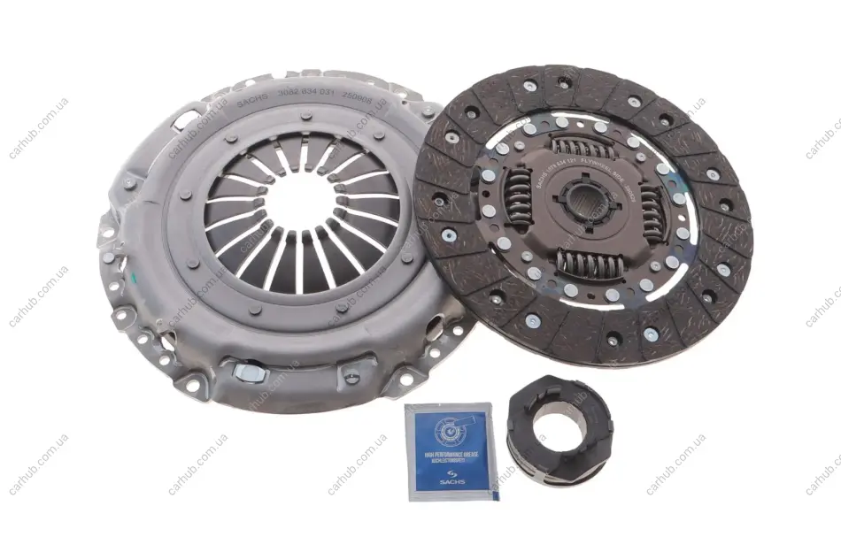 Комплект зчеплення VW Caddy 1.9 TDI/ T4 2.5D 90-06 (d=228mm) (+вижимний) SACHS 3000 951 605 (фото 1)