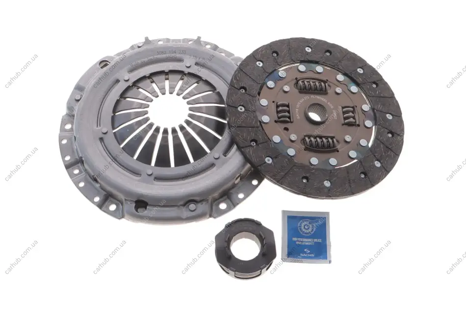 Комплект зчеплення VW T4 1.9D/TD 91-03, d=215mm, 44/45/50kw SACHS 3000 951 689 (фото 1)