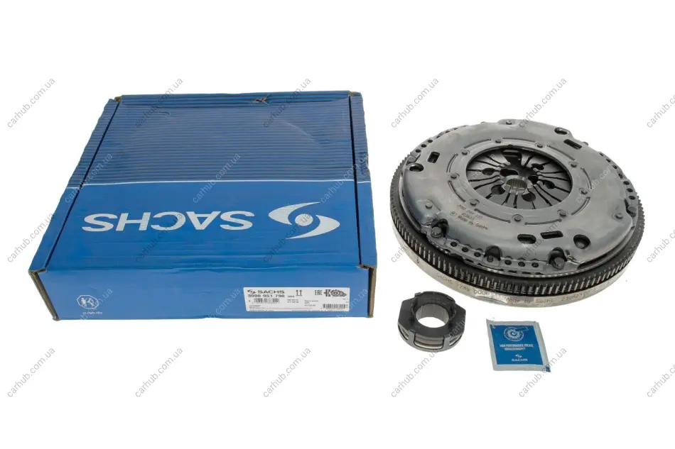 Демпфер + комплект зчеплення +вижимний VW Golf/Passat 1.9 TDI 95-06, AFN,ALE,AHU,AGU,AGR,AXR,ATD SACHS 3000 951 790 (фото 1)