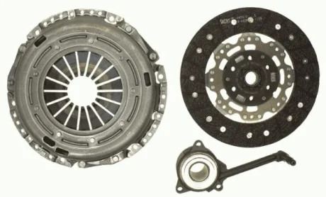 Комплект зчеплення (240мм) AUDI A3, Q3, TT SEAT ALHAMBRA, ALTEA, ALTEA XL, LEON, LEON SC, LEON ST, TOLEDO III SKODA OCTAVIA II, OCTAVIA III, SUPERB II, YETI VW BEETLE 1.4-3.2 02.03-03.24 SACHS 3000 990 081