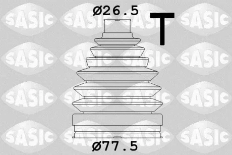 Гумовий пильовик шарніра зовнішн/передн (fi: 26,5/77,5) FIAT SEDICI RENAULT CLIO III, GRAND SCENIC II, KANGOO BE BOP, KANGOO EXPRESS, KANGOO II, SCENIC II 1.5D-1.9D 11.03- SASIC 1904038
