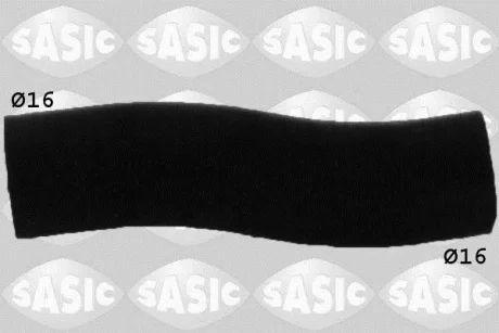 Шланг гумовий системи охолодження (16мм/16мм) AUDI A1 SEAT IBIZA IV, IBIZA IV SC VW CC B7, GOLF PLUS V, GOLF VI, PASSAT B6, PASSAT B7, POLO V, TIGUAN, TOURAN 1.4/1.4ALK/1.4CNG 02.06-07.18 SASIC 3406061