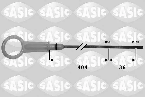 Щуп рівня мастила DACIA DUSTER, LOGAN, LOGAN MCV, SANDERO RENAULT CLIO II, FLUENCE, KANGOO, KANGOO BE BOP, KANGOO EXPRESS, KANGOO II, LOGAN I, MEGANE II, MEGANE III, SCENIC II 1.4-1.6LPG 09.98- SASIC SAS1944011 (фото 1)