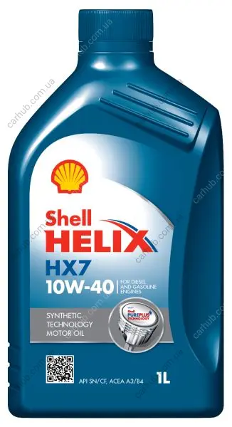 Моторна олива Helix (1L) 10W40 API SP ACEA A3 B4 MB 229.3 RENAULT RN 0700 RENAULT RN 0710 VW 501.01 VW 505.00 SHELL HELIX HX7 10W40 1L (фото 1)