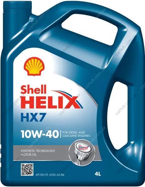 Моторна олива Helix (4L) 10W40 API SP ACEA A3 B4 MB 229.3 RENAULT RN 0700 RENAULT RN 0710 VW 501.01 VW 502.00 VW 505.00 SHELL HELIX HX7 10W40 4L (фото 1)