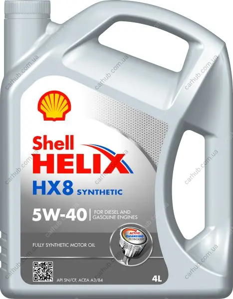 Моторна олива Helix (4L) 5W40 API SP ACEA A3 B4 FIAT 9.55535 M2 MB 229.3 MB 229.5 RENAULT RN 0700 RENAULT RN 0710 VW 502.00 VW 505.00 SHELL HELIX HX8 5W40 4L (фото 1)