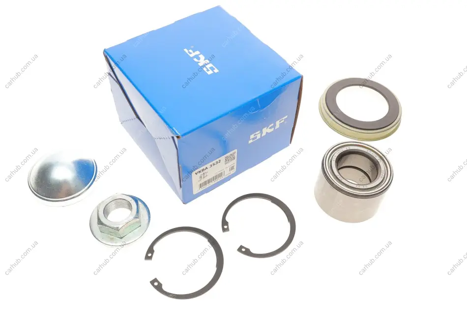 Підшипник маточини (задньої) Ford Fiesta 01-/Mazda 2 02-14 (29x53x37) (к-кт) (+ABS) SKF VKBA 3532 (фото 1)