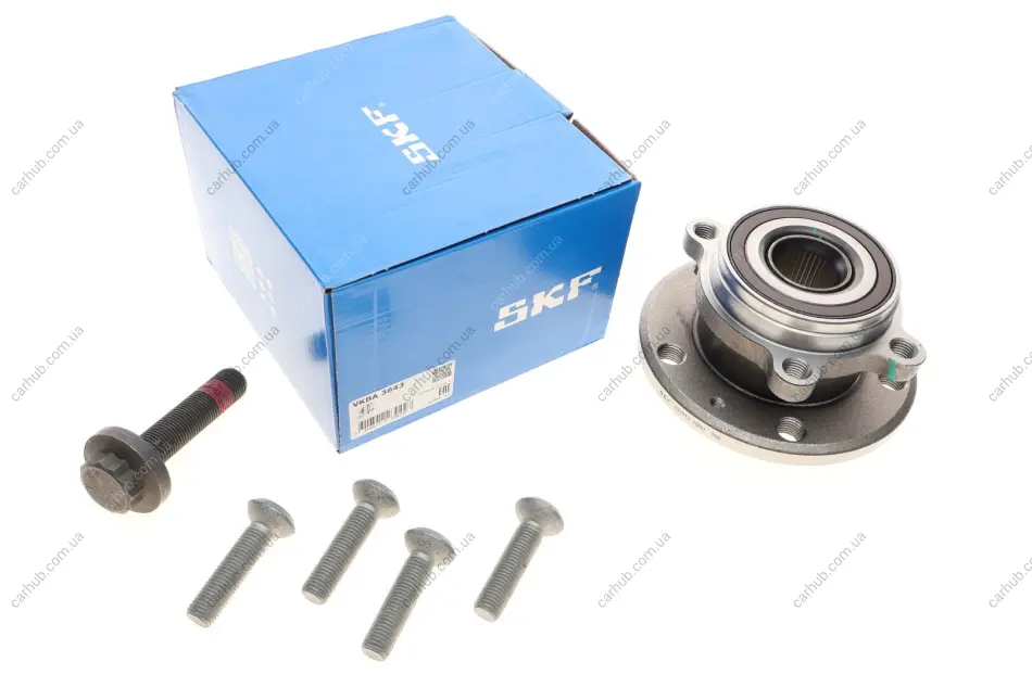 Підшипник маточини (передньої) VW Caddy III/Golf V 03- (4 болти) SKF VKBA 3643 (фото 1)