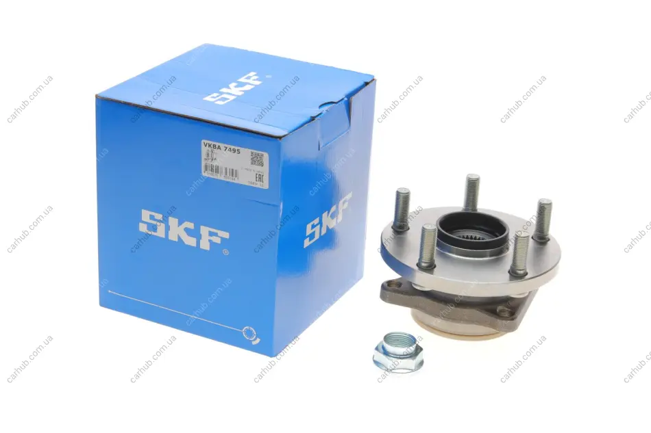 Комплект підшипника колеса передн SUBARU IMPREZA, LEVORG, OUTBACK, TRIBECA, WRX 1.6-3.6 11.01- SKF VKBA 7495 (фото 1)