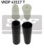 Пилозахисний к-т амортизатора задн AUDI A3, TT SEAT LEON SKODA OCTAVIA I VW BORA, BORA I, GOLF IV, JETTA IV, NEW BEETLE 1.2-3.2 09.96-04.18 SKF VKDP43117T (фото 1)