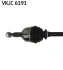 Привідний вал передн прав 312,5/928мм RENAULT FLUENCE, GRAND SCENIC III, MEGANE, MEGANE III, SCENIC III 1.5D-1.6LPG 11.08- SKF VKJC 6191 (фото 2)