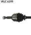 Привідний вал передн лів 64,5/684мм RENAULT FLUENCE, GRAND SCENIC III, MEGANE, MEGANE III, MEGANE IV, SCENIC III 1.2-1.6LPG 11.08- SKF VKJC 6199 (фото 2)