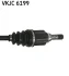 Привідний вал передн лів 64,5/684мм RENAULT FLUENCE, GRAND SCENIC III, MEGANE, MEGANE III, MEGANE IV, SCENIC III 1.2-1.6LPG 11.08- SKF VKJC 6199 (фото 3)