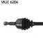 Привідний вал передн лів 64/679мм RENAULT FLUENCE, GRAND SCENIC III, MEGANE, MEGANE III, SCENIC III 1.5D/1.6 11.08- SKF VKJC 6204 (фото 2)