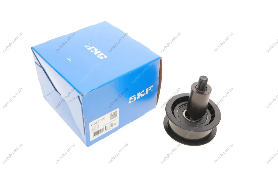 Паразитний ролик ременя ГРМ AUDI A2 SEAT ALTEA, ALTEA XL, AROSA, CORDOBA, CORDOBA VARIO, IBIZA II, IBIZA III, IBIZA IV, IBIZA IV SC, IBIZA IV ST, INCA, LEON, TOLEDO II 1.4/1.4LPG/1.6 04.96-05.15 SKF VKM 21120 (фото 1)