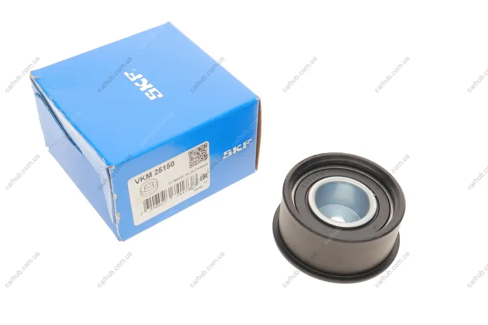 Паразитний ролик ременя ГРМ CHEVROLET ASTRA, CORSA, TIGRA, VIVA OPEL ASTRA F, ASTRA F CLASSIC, ASTRA G, ASTRA G CLASSIC, CORSA B, CORSA C, TIGRA, VECTRA B, ZAFIRA A 1.4-1.8 03.93-12.11 SKF VKM 25150 (фото 1)