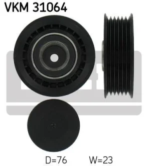 Натягуючий ролик поліклинового ременя VW CALIFORNIA T4 CAMPER, LT 28-35 II, LT 28-46 II, TRANSPORTER T4 2.0-2.5D 07.90-07.06 SKF VKM 31064