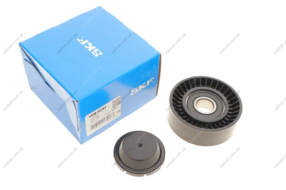 Ролик поліклинового ременя VOLVO C70 I, S60 I, S70, S80 I, V70 I, V70 II, XC70 I, XC90 I CHRYSLER 300C, ASPEN, PACIFICA, SEBRING, VOYAGER V DODGE AVENGER, CHALLENGER 1.4-6.4 10.95- SKF VKM 32243 (фото 1)