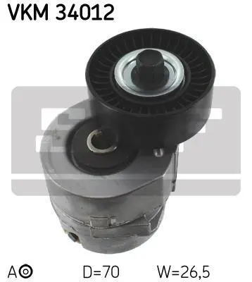 Натягувач поліклинового ременя FORD GALAXY I, GALAXY MK I 2.0/2.3 11.95-05.06 SKF VKM 34012 (фото 1)