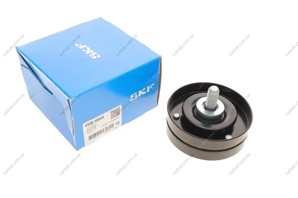 Ролик поліклинового ременя HONDA CIVIC VII OPEL ASTRA G, ASTRA G CLASSIC, ASTRA H, ASTRA H CLASSIC, ASTRA H GTC, COMBO, COMBO TOUR, CORSA C, CORSA D, MERIVA A, ZAFIRA B 1.4/1.6/1.7D 02.00- SKF VKM 35025 (фото 1)