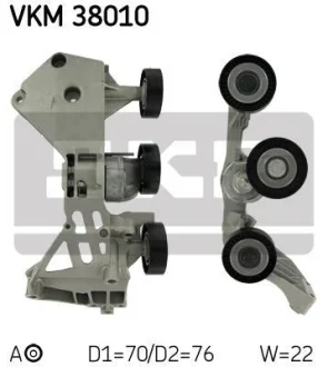 Натягувач поліклинового ременя MERCEDES A (W168), VANEO (414) 1.4-2.1 07.97-07.05 SKF VKM 38010
