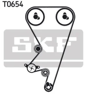Комплект ГРМ (ремінь + ролик) OPEL ASTRA F, ASTRA G, KADETT E, KADETT E COMBO, VECTRA A 1.7D 08.88-04.05 SKF VKMA 05202