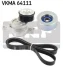 Комплект поликлинових ременів (з роликами) MAZDA 2, 3 1.3-1.6 07.07-05.19 SKF VKMA 64111 (фото 2)