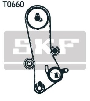 Комплект ГРМ (ремінь + ролик) SKF VKMA91201